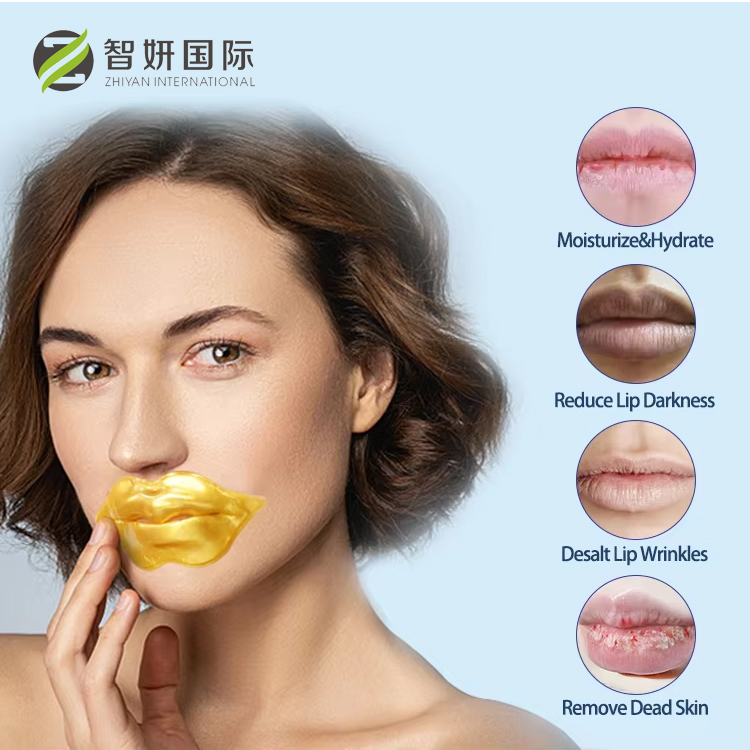 Private Label Organic Vegan Hydrogel Jelly Lips Masker Oem Miosure Pink Lipmask Sheet Skin Care Collagen Face Mask
