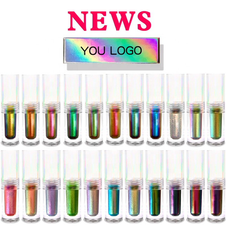 Smooth Cream Custom Makeup Eyeshadow Multicolor Eyeshadow Duochrome Pigment Multichrome Liquid Eyeshadow