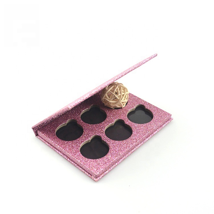 Custom 6 Pan Magnetic Eyeshadow Palette Luminous and Metallic Finish Empty for Your Own Design