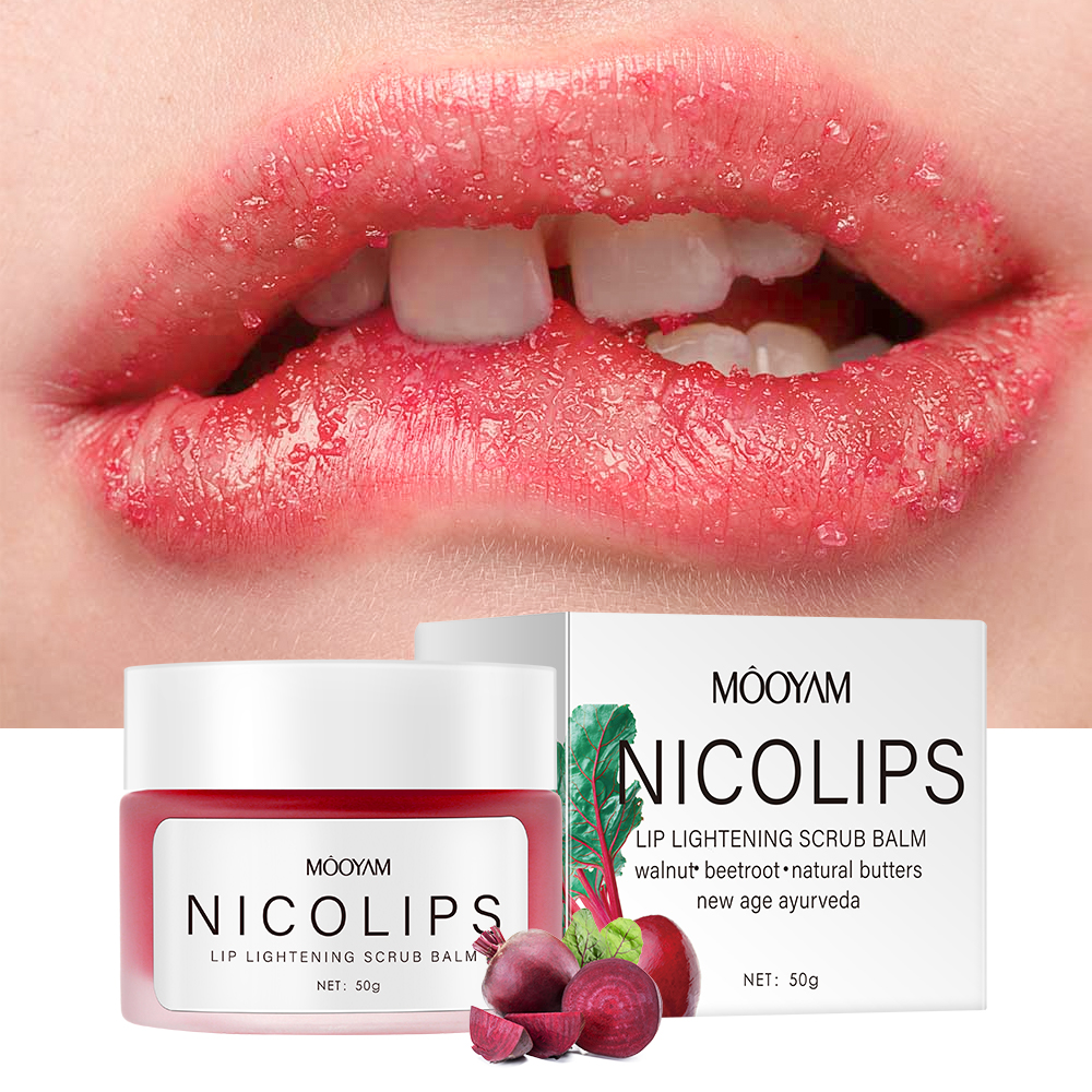 Private Label Original Lip Care Scrub Organic Lightening Exfoliator Nourishing Remove Dead Skin Vegan NicoLips Lip Scrub