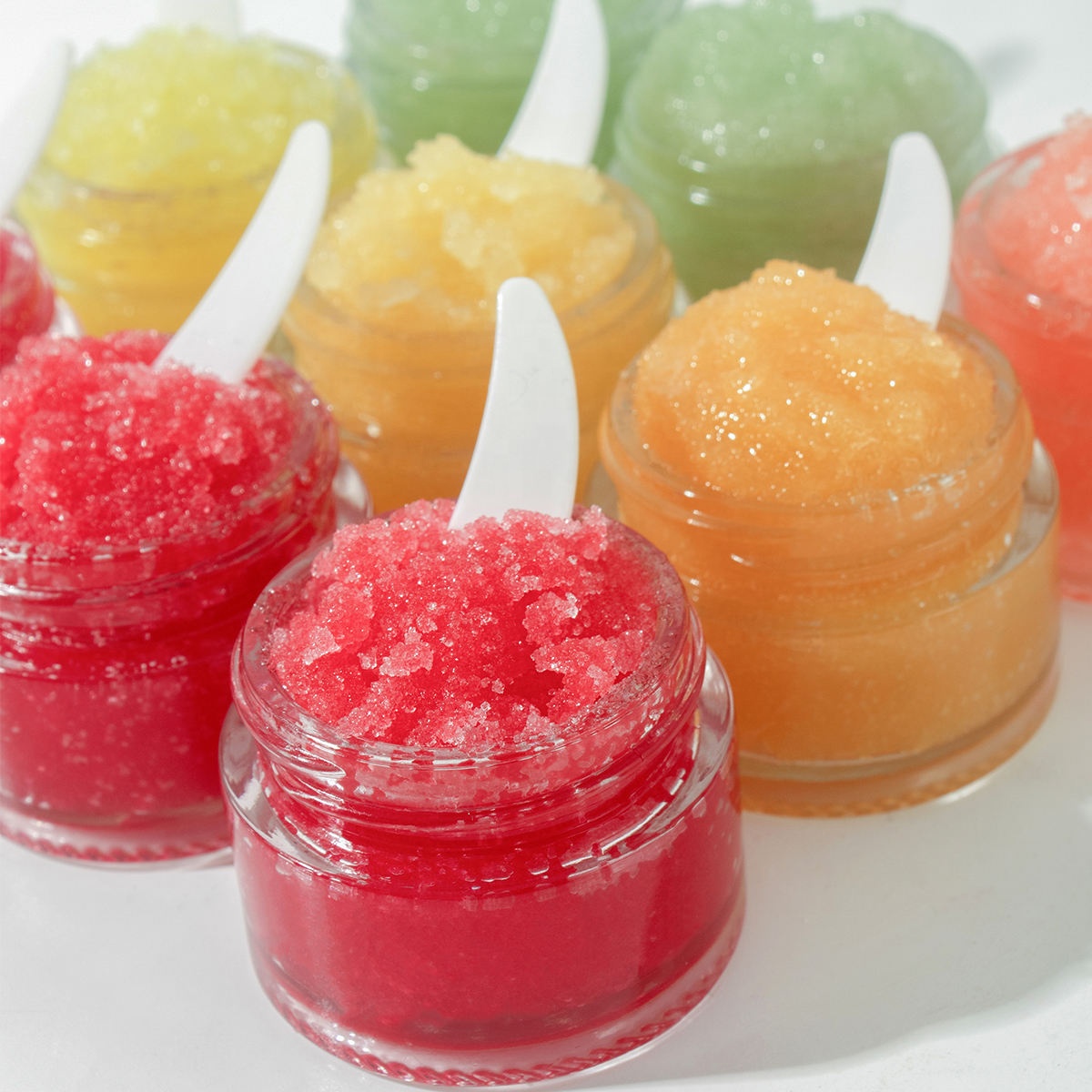 Wholesale Natural High Quality Strawberry Organic Vegan Lip Product Custom Pink Exfoliating Lip Scrub Private Label Manufacturer