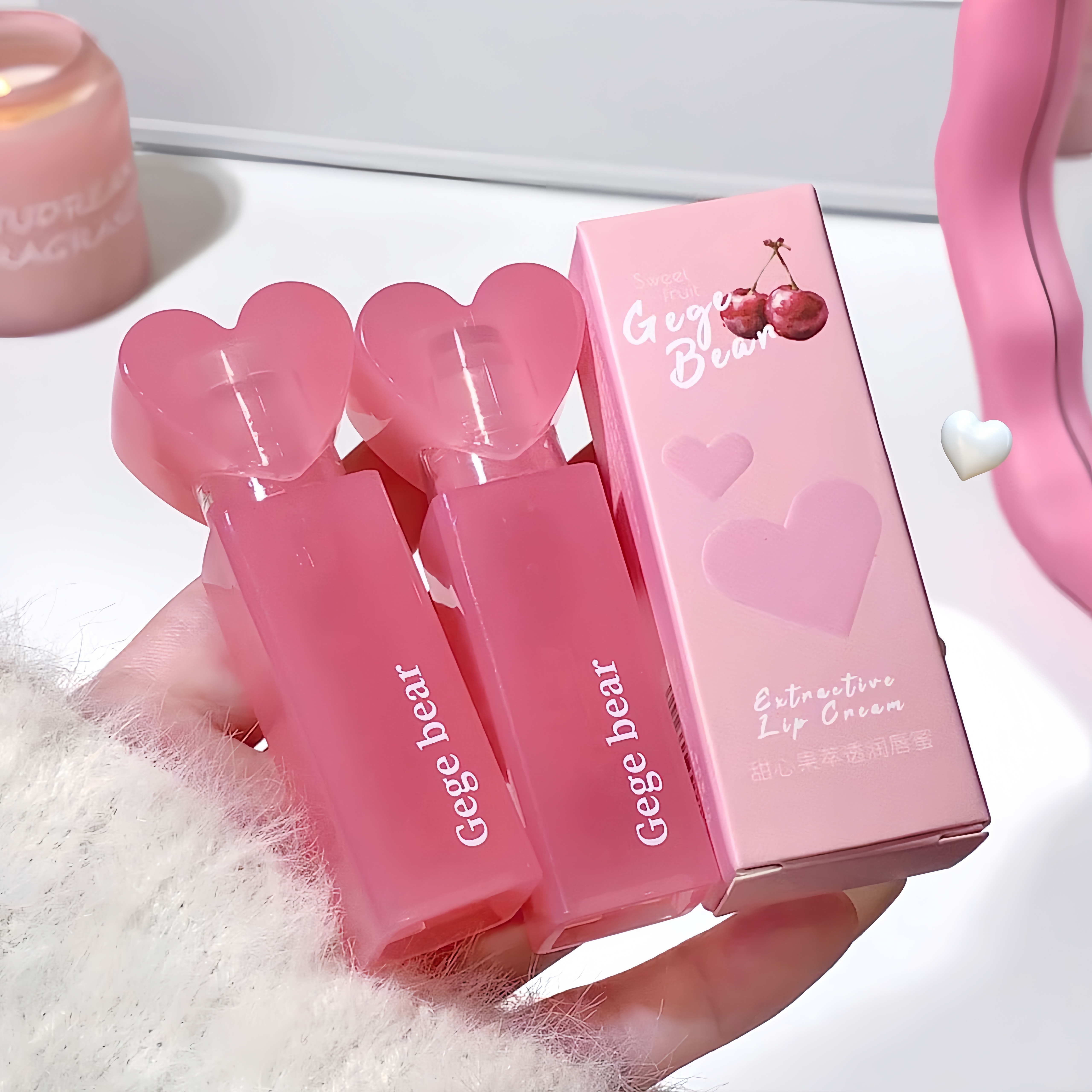 Sweet Fruit Extract Vegan Moisturizing Hydrating Watery Plump Lip Gloss Layerable Youthful Nude Lip Makeup Lip Primer Daily