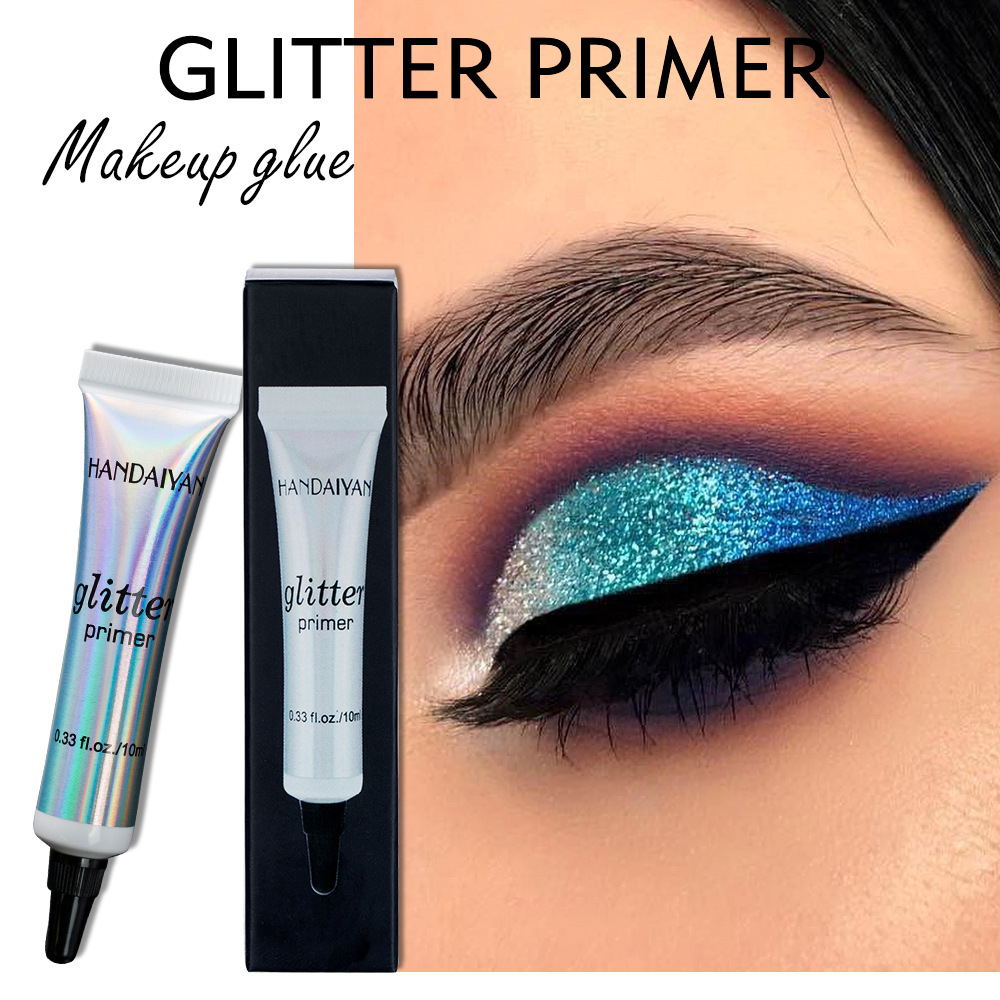 HANDAIYAN Makeup Glitter Primer Long Lasting Eyeshadow Color Special Primer for Eyes Light Milk Texture Women Cosmetics