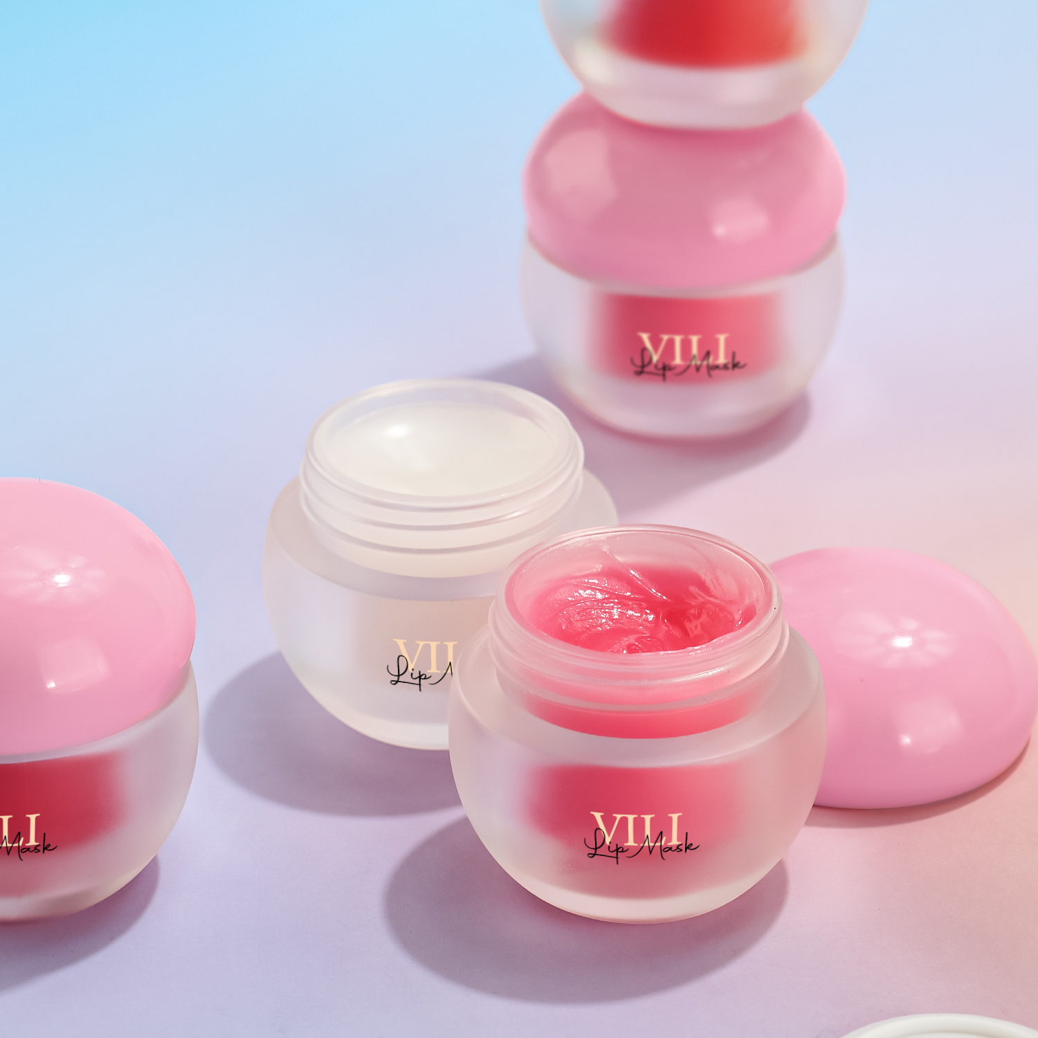 Custom Natural Vegan Hydration Lip Mask Plump Moisturizing Lip Balm Candy and Fruit Flavor Lip Care Mask Overnight