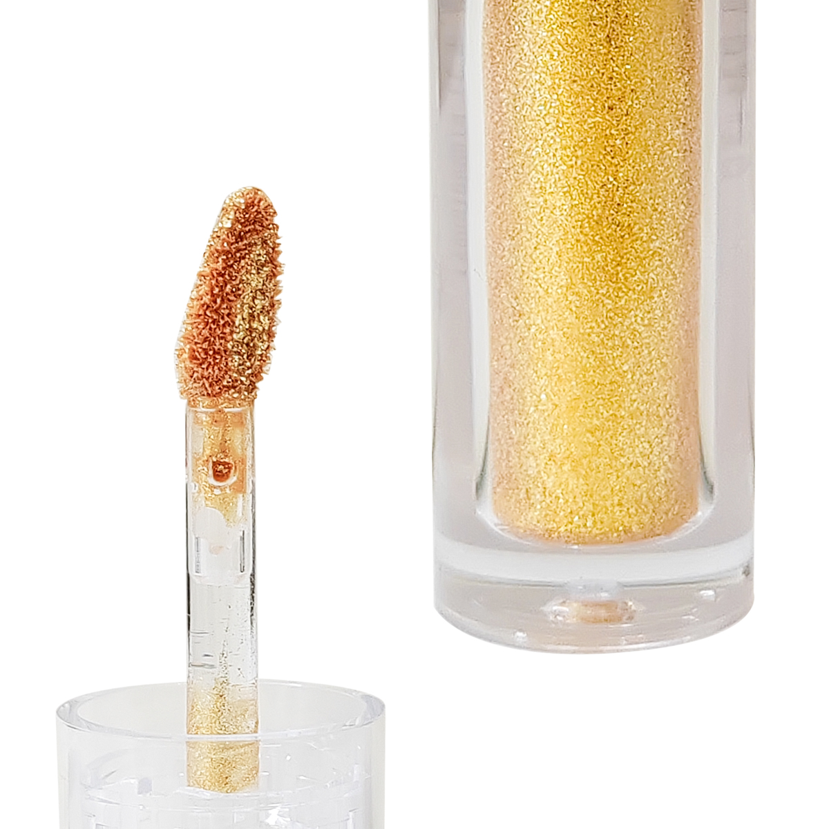 Private Label Wholesale OEM Liquid Eyeshadow Gold Glitter Highlighter Sparkling Silver Gold Glitter Eyeshadow