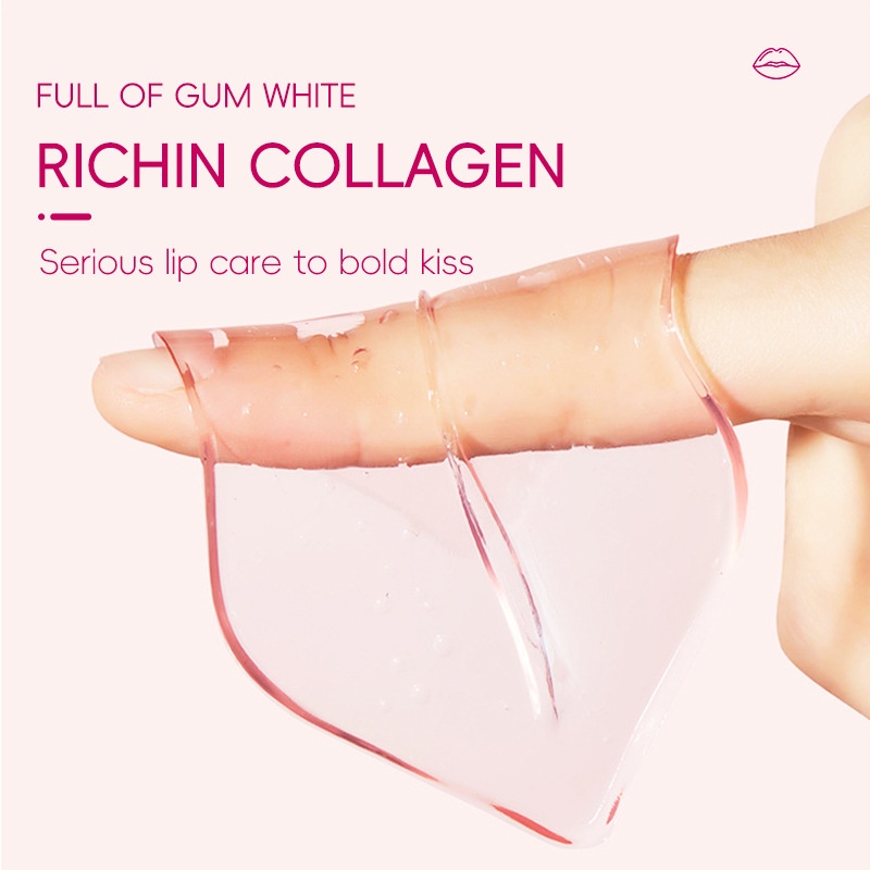 Wholesale Hydrating Collagen Lip Moisturizing Sheet Pouqur Light Lines Crystal Material Lip Mask Patch