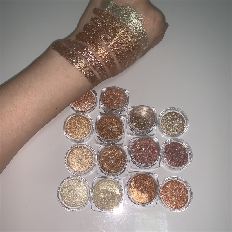 2g Powder Jar 7 Color Diamond Metallic Shimmering Glitter Makeup Loose Pigment Eyeshadow