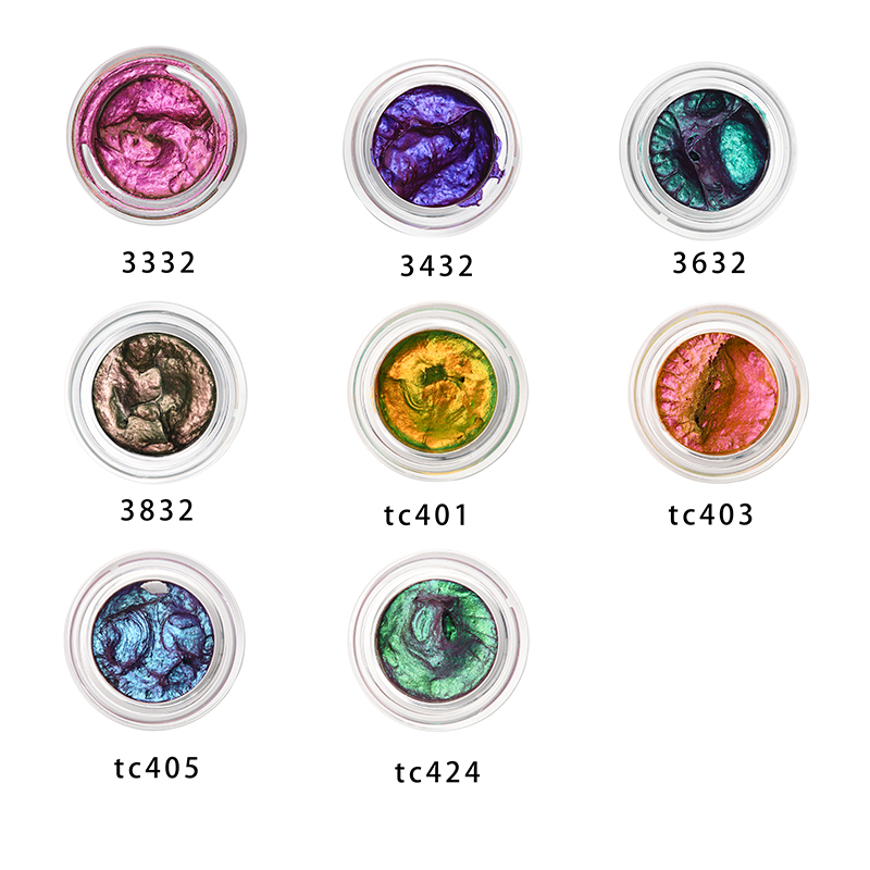 Radiant High Pigment Blue Eye Looks Private Label Cream Multichrome Eye Shadow