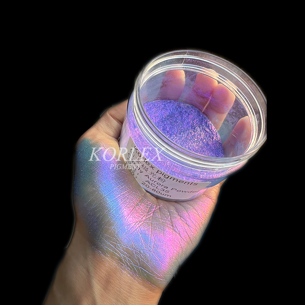 Candy Aurora Rainbow Duochrome Pigment Cosmetic Eyeshadow Loose Powder