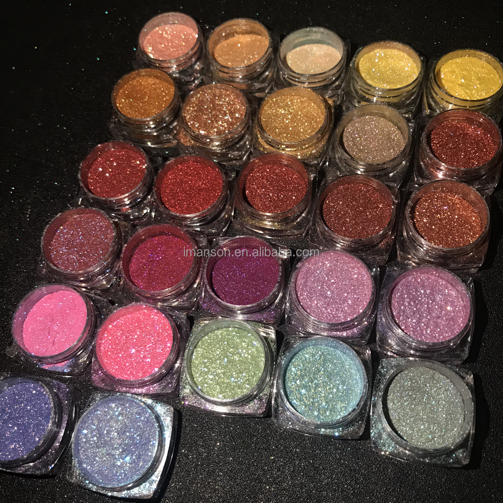 Wholesale Cosmetic Diamond Multichrome Duochrome Sparkling Eyeshadow Makeup Pigments Eye Glitter Pigments