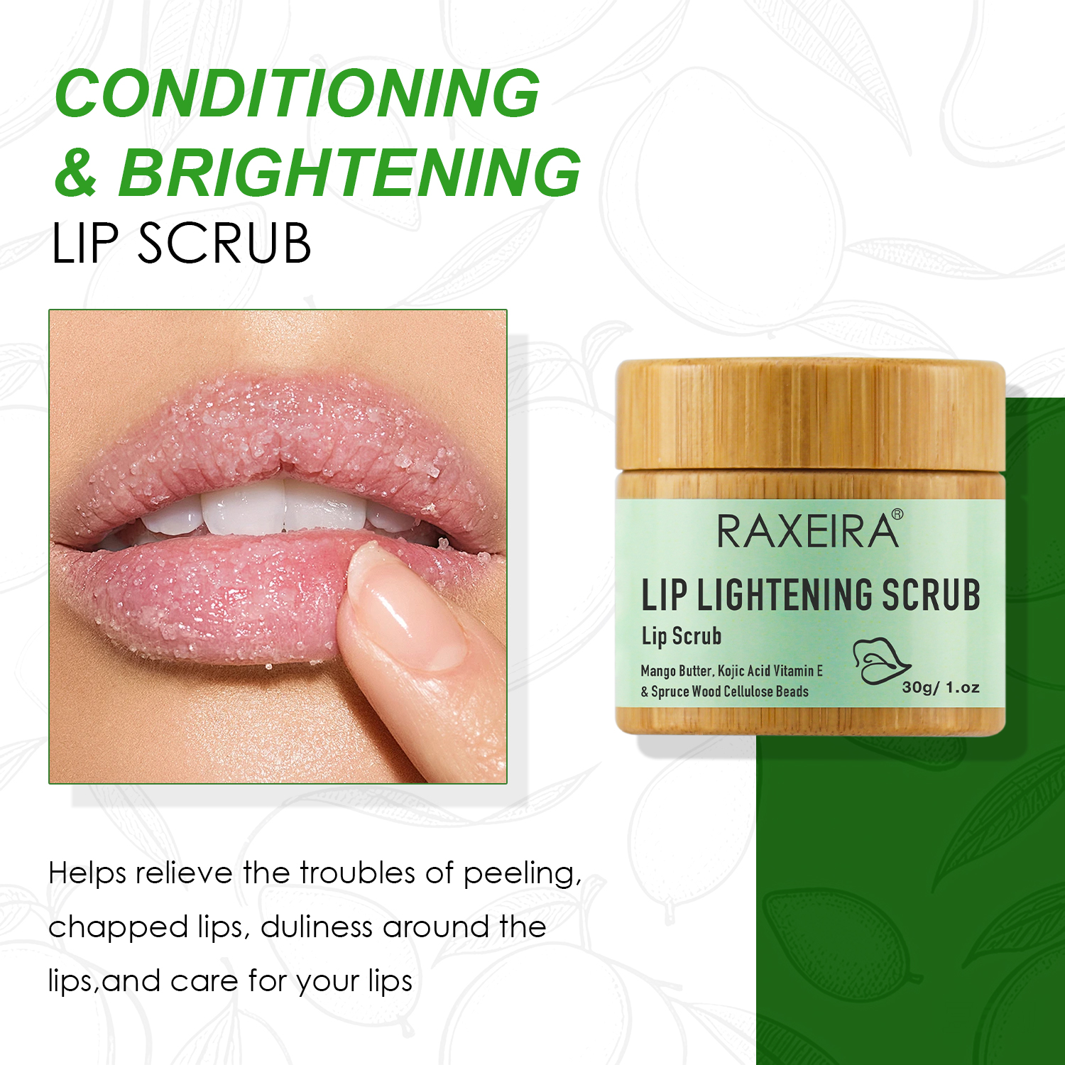 Natural Exfoliating Dead Skin Lip Lightening Scrub Repairing Cream Balm Lip Scrub Wholesale Custom Lip Scrub