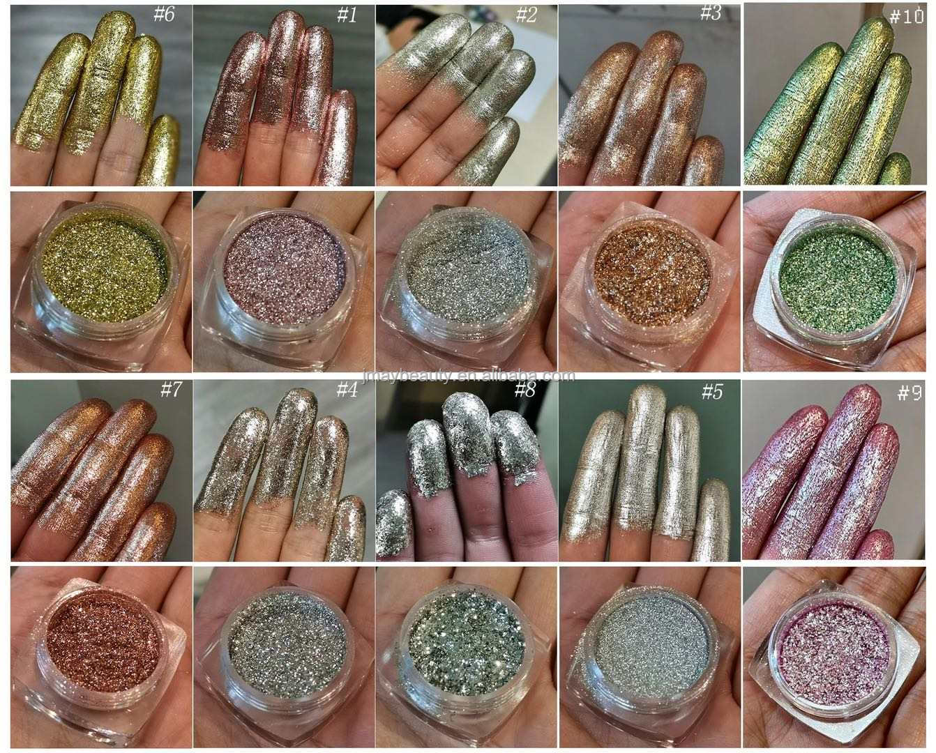 Glitter Eyeshadow Shade Details
