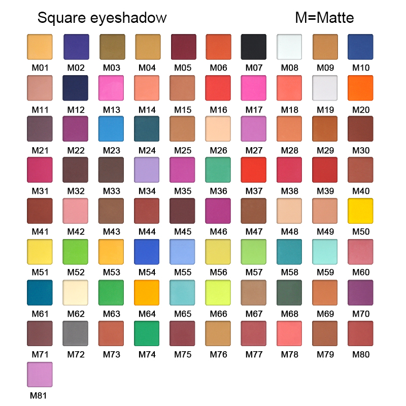 Matte Eyeshadow Colors 1