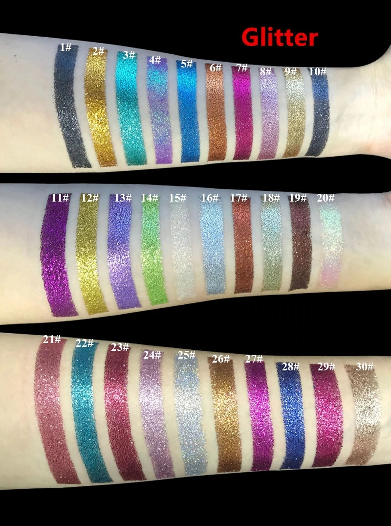 Glitter Eyeshadow Palette Chart