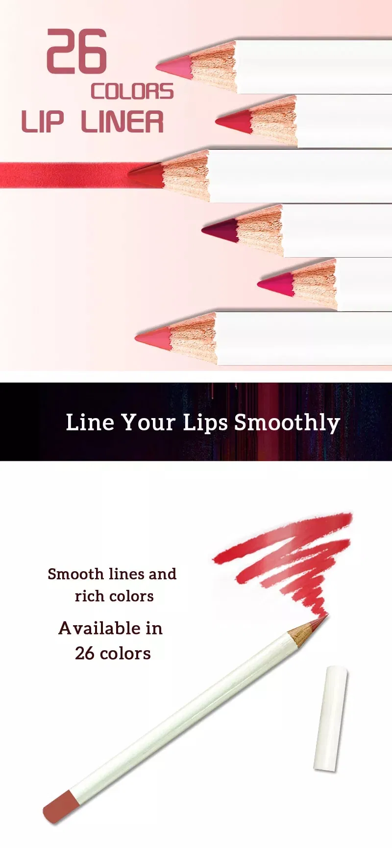 Matte Lip Liner Color Palette