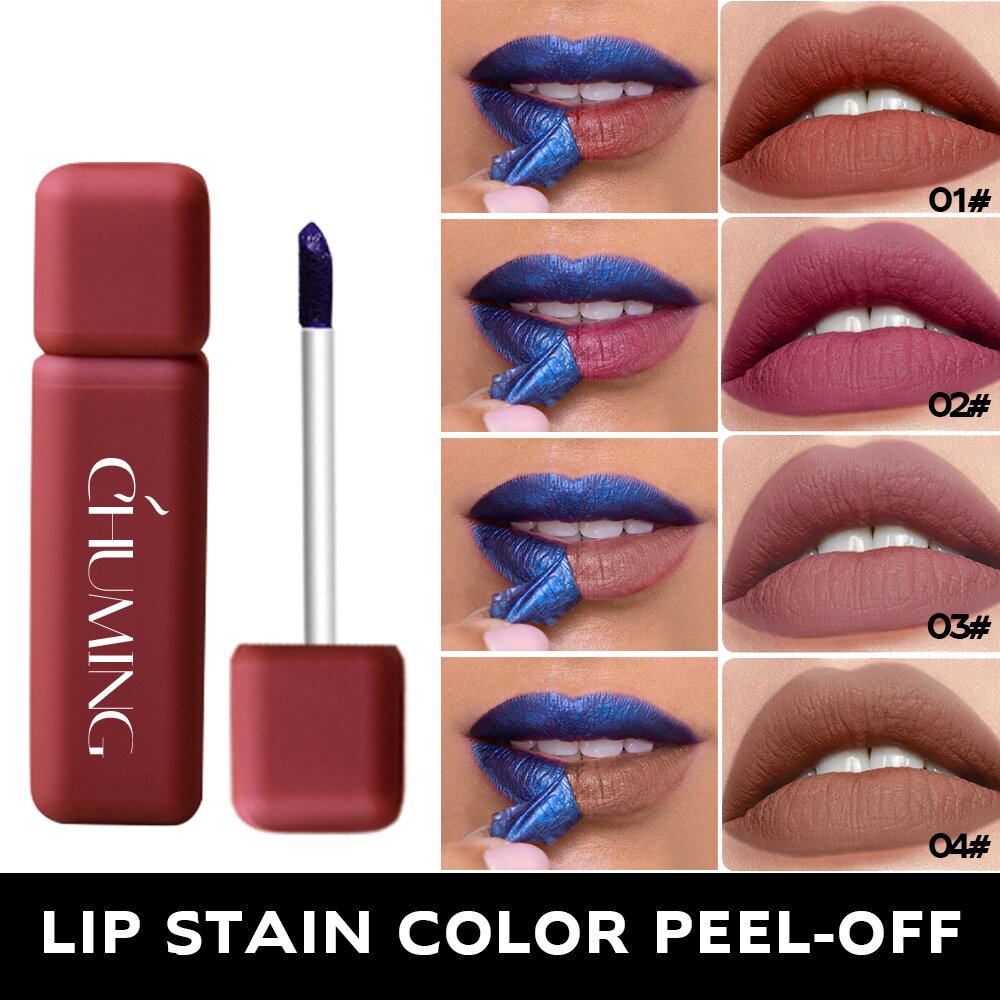 Hot Sale 5g Matte Mineral Gel Lip Stain Peel-off Lip Liner Tattoo Long Lasting Fashionable ODM Lip Makeup
