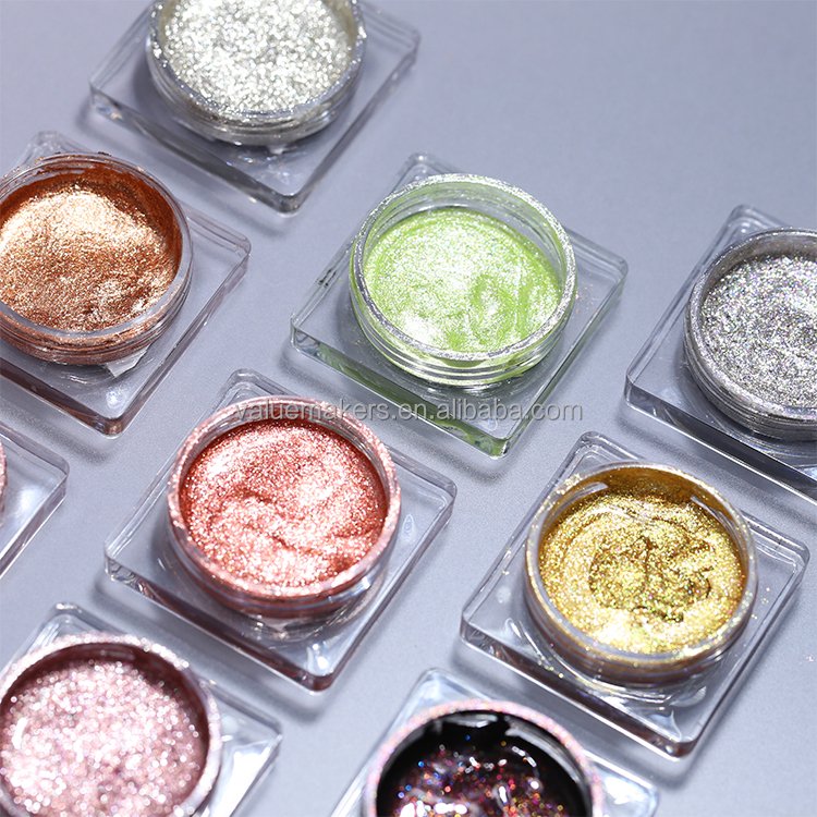 Wholesale New Cream Metallic Diamond Eyeshadow &amp; Eyeliner Black Shimmer Pigmented Liquid Single Eyeshadow Private Label