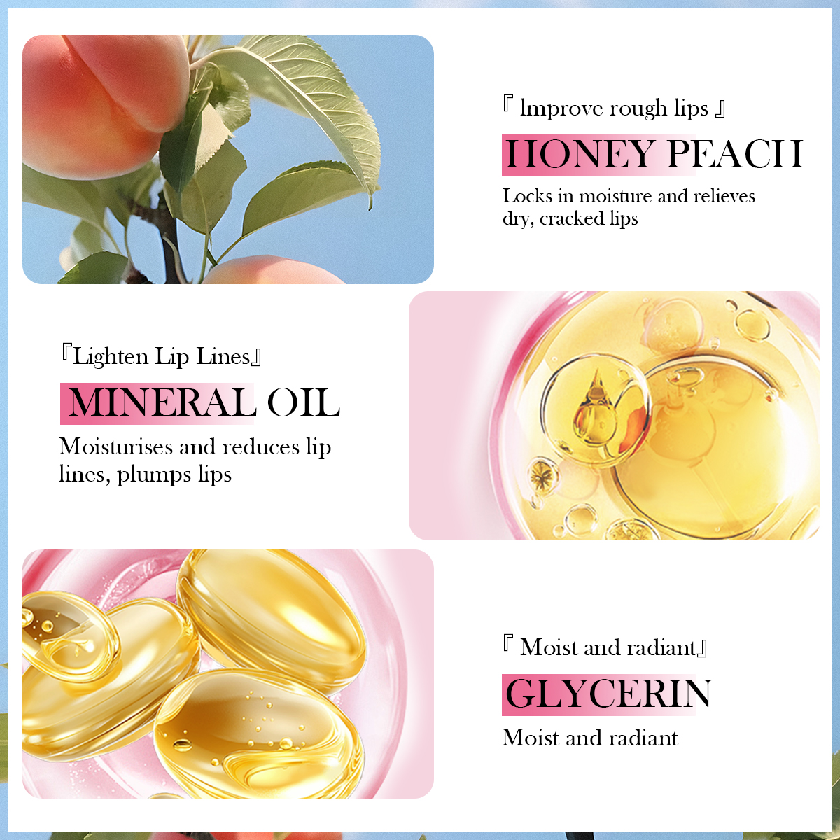 OEM Lip Scrub Cream Private Label Herbal Infused Exfoliating Moisturizer Peach Blueberry Watermelon Flavors for Lip Care