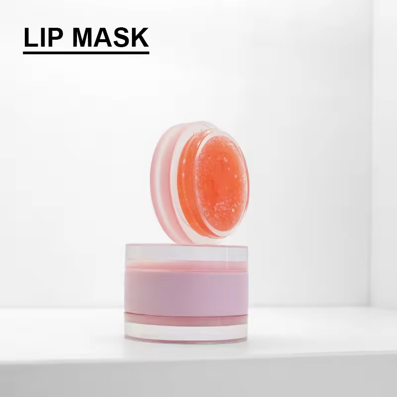 Herbal 2-in-1 Gel Fruit Flavors Mineral Vegan Lip Scrub &amp; Balm Private Label Long Lasting Moisturizing Lip Care Wholesale