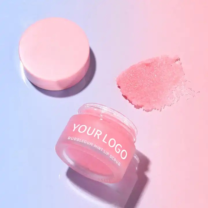 Organic Vegan Strawberry Lip Scrub Moisturizing Lip Mask for All Skin Types for Adults