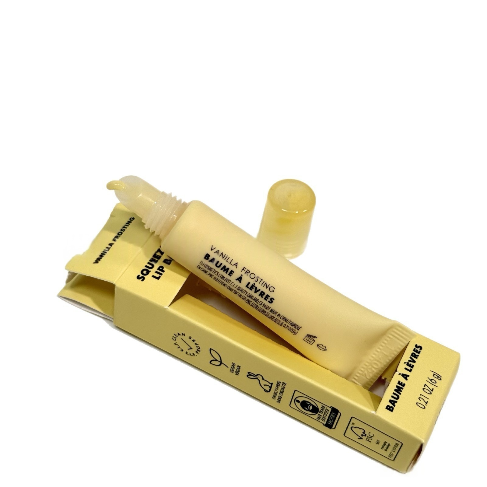 Vegan Colored Cream Lip Balm Moisturizing Hydrating Repairing Lip Primer Peach Strawberry Fruit-Flavored Lip