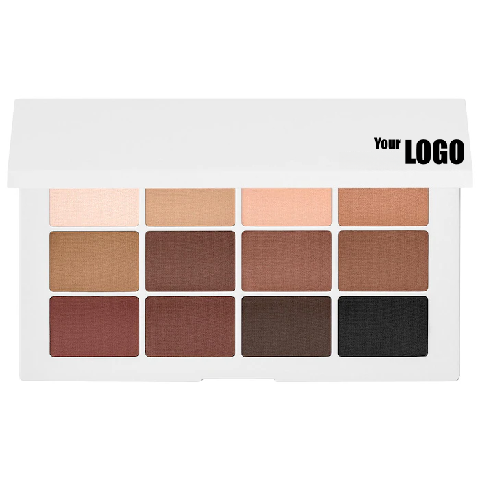 Custom OEM Manufacture 12 Colors Nude Eyeshadow Waterproof Long Lasting High Pigment Makeup Eye Shadow Palette