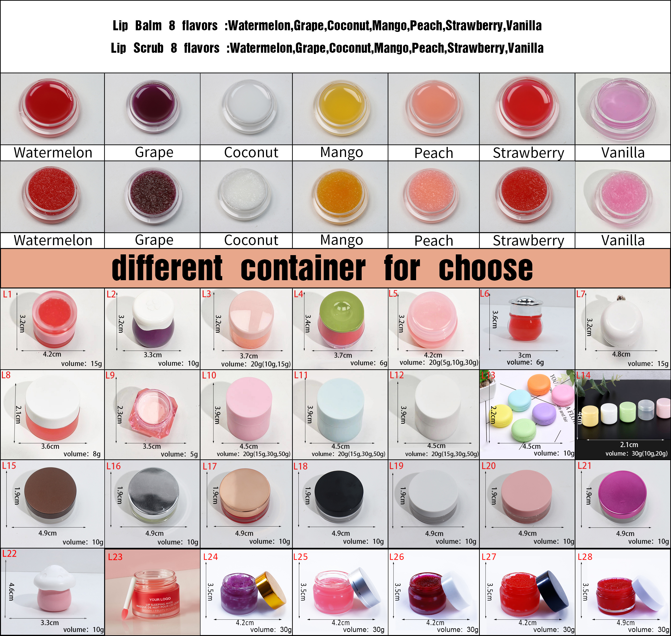 Customized Lip Scrub & Balm