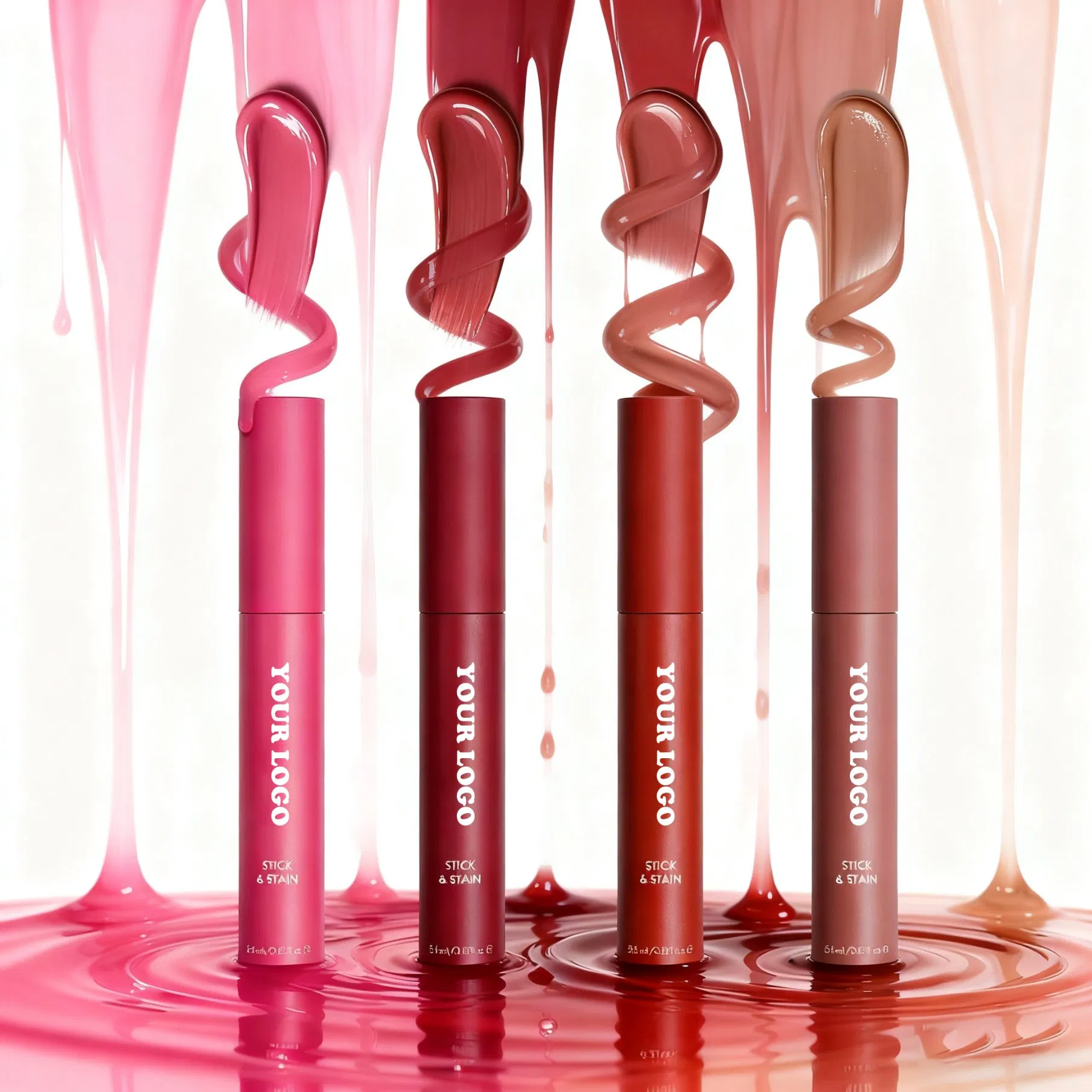 Private Label Waterproof Peel off Lip Stain Tattoo Lip Liner Stain High Pigmentation Matte Long Lasting Non-Fading