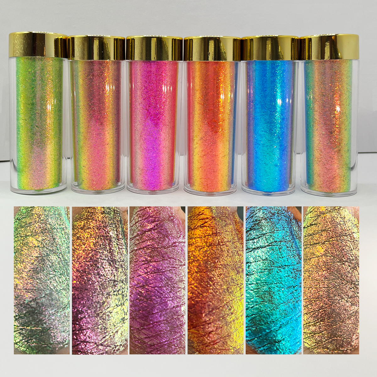 New Arrival Loose Multichrome Mermaid Aurora Optical Chameleon Eyeshadow Pigment Powder for Eyeshadow