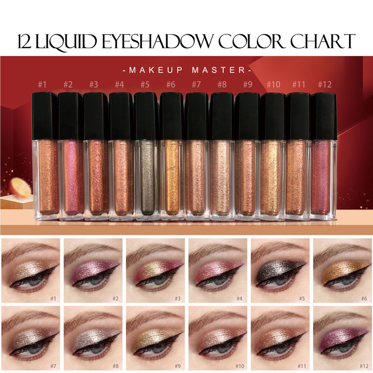 L47 Hot Selling Personality Simple Vegan High Pigment Diamond Liquid Makeup Private Label Glitter Liquid Eyeshadow