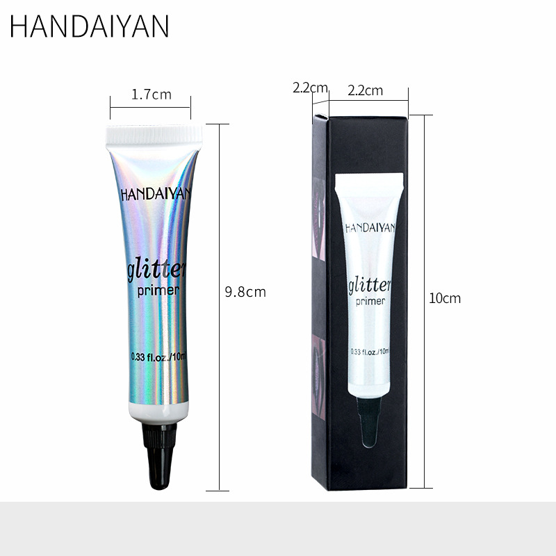 HANDAIYAN Makeup Glitter Primer Long Lasting Eyeshadow Color Special Primer for Eyes Light Milk Texture Women Cosmetics