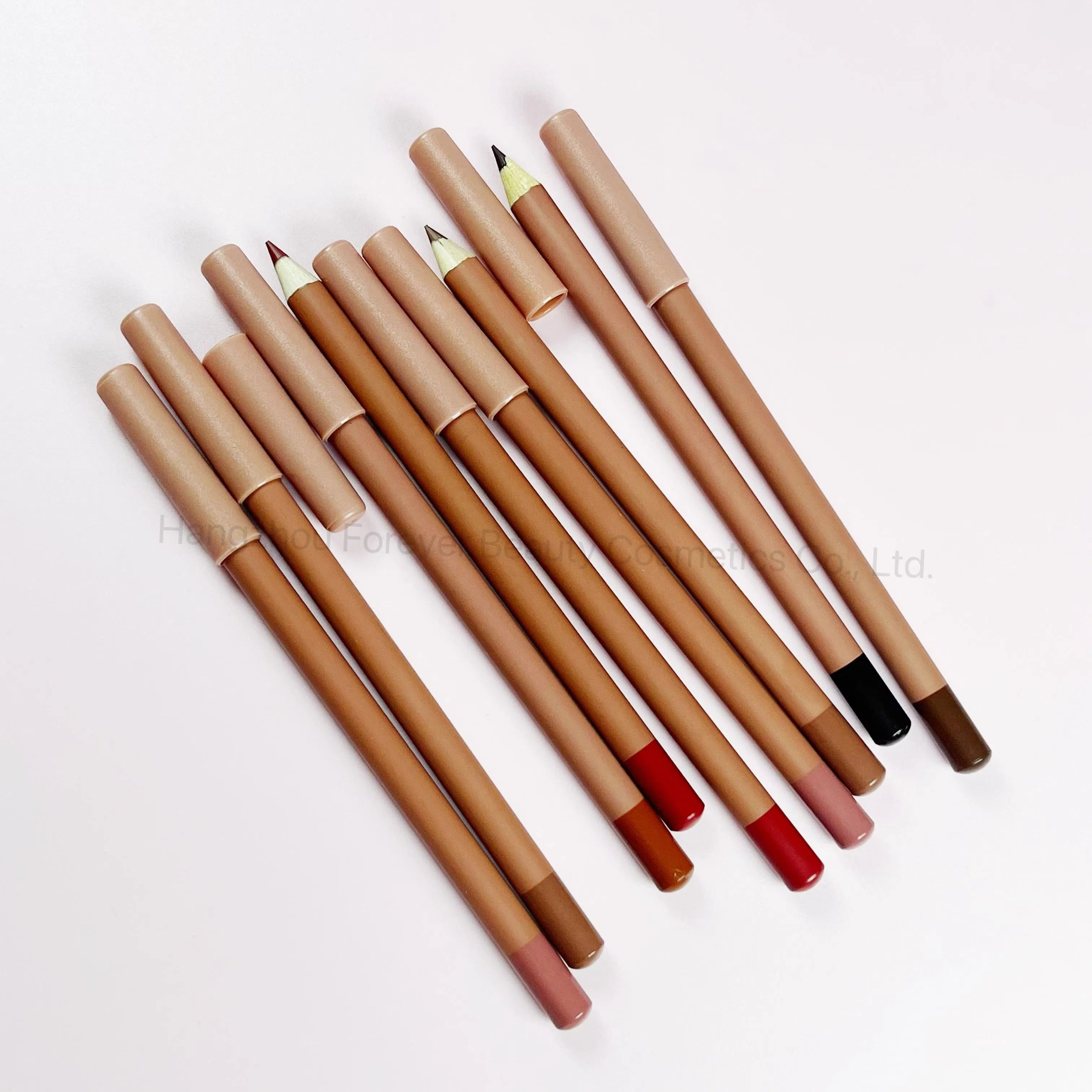 Hot Sale Chocolate Lip Pencil Long-Wearing Brown Shades Vegan Creamy Lip Liner Private Label