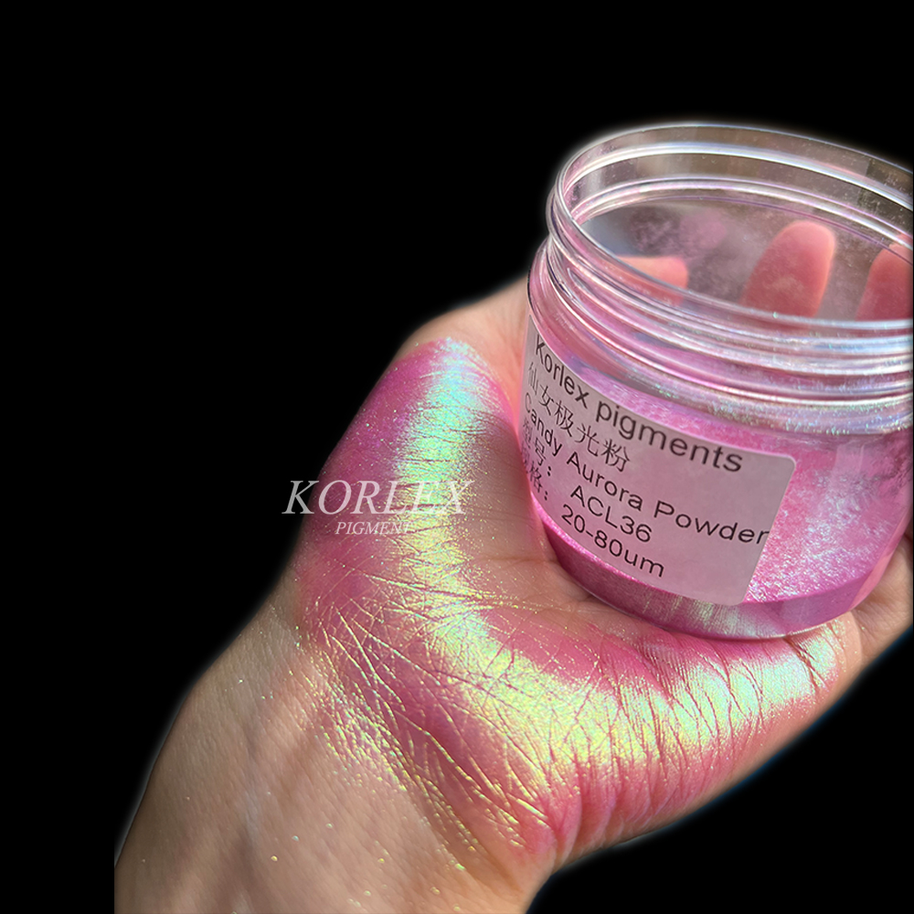 Candy Aurora Rainbow Duochrome Pigment Cosmetic Eyeshadow Loose Powder