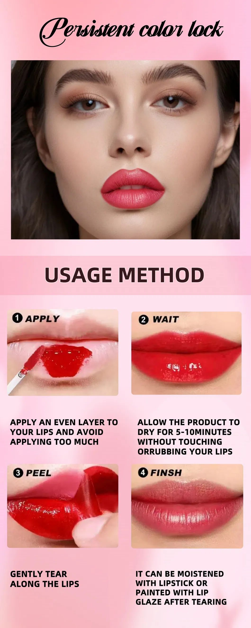 Peeling off Lip Stain