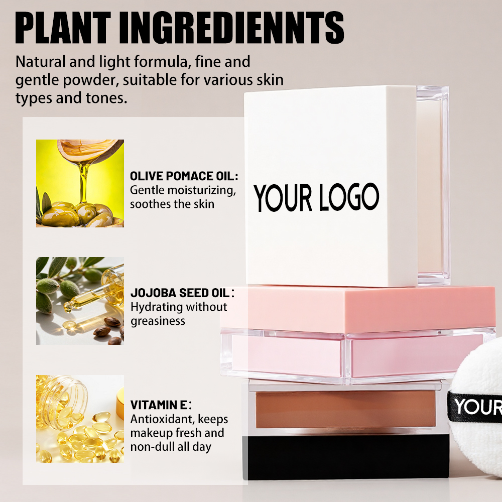 14 Colors Loose Makeup Powder Long-Lasting Oil Control Waterproof Smooth Matte Finishing Setting Powder