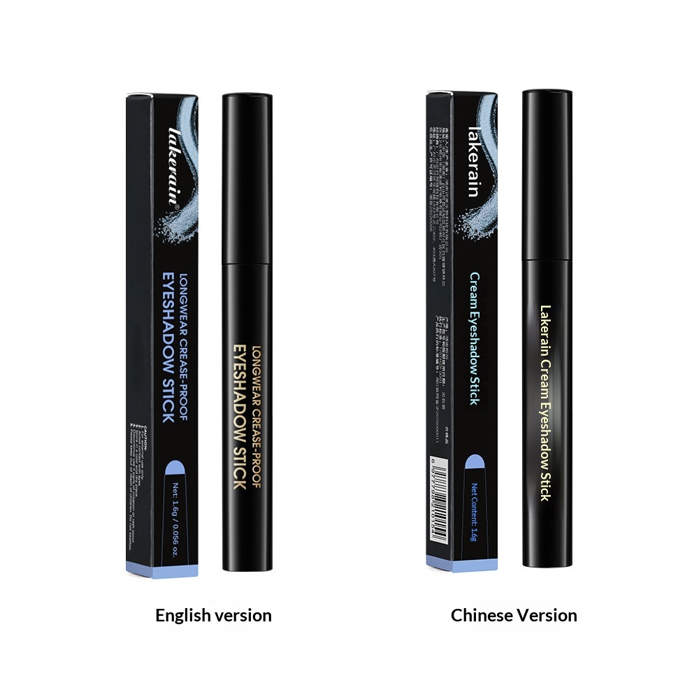 Cross-border Lakerain Cream Eyeshadow Stick Gradient Sparkling Finish Cruelty Free Daily Use Easy Color One Stroke Shaping Lazy