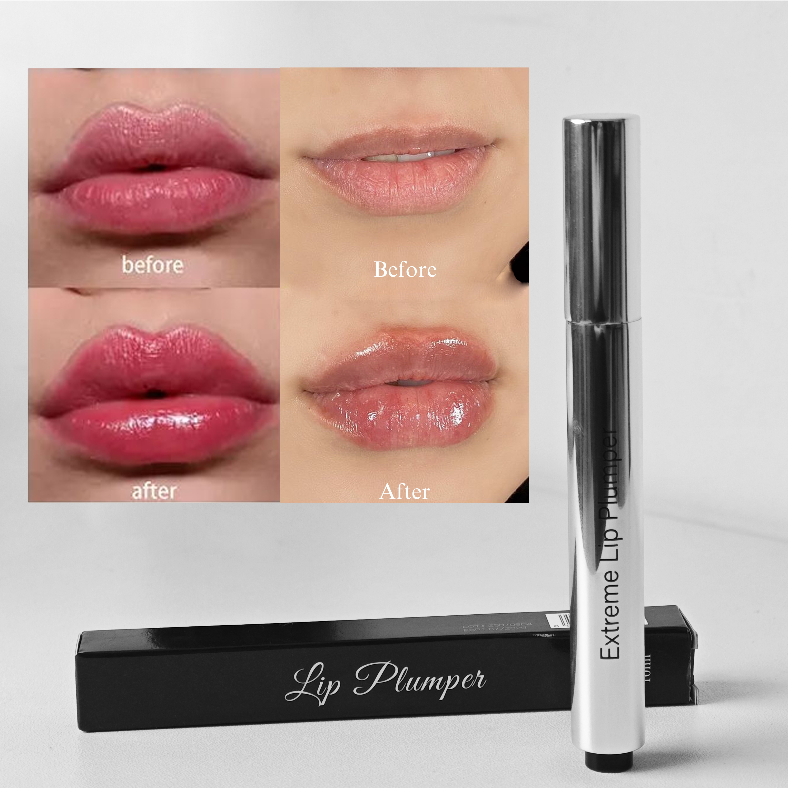 High Quality Natural Vegan Lip Volumizer Pen Long-Lasting Hyaluronic Acid Lip Plumper Gloss Moisturizer Lightening Features