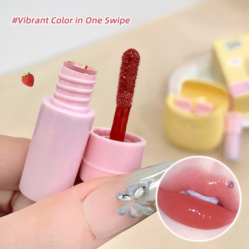 2026 NEW OEM Gege Bear Vegetarian Good-looking Backpack Style Lip Gloss Lip Gloss Nourishing Bright Lip Makeup