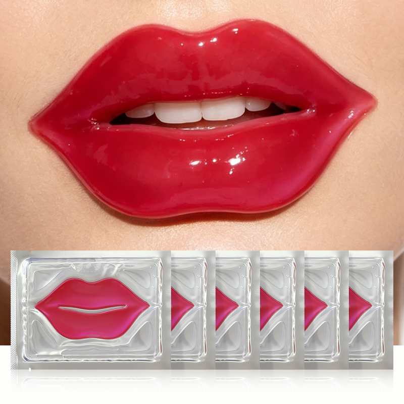 Private Label Wholesale Lip Mask Collagen Lip Lipmask Lightening Mask Sheet Crystal Collagen Lip Mask