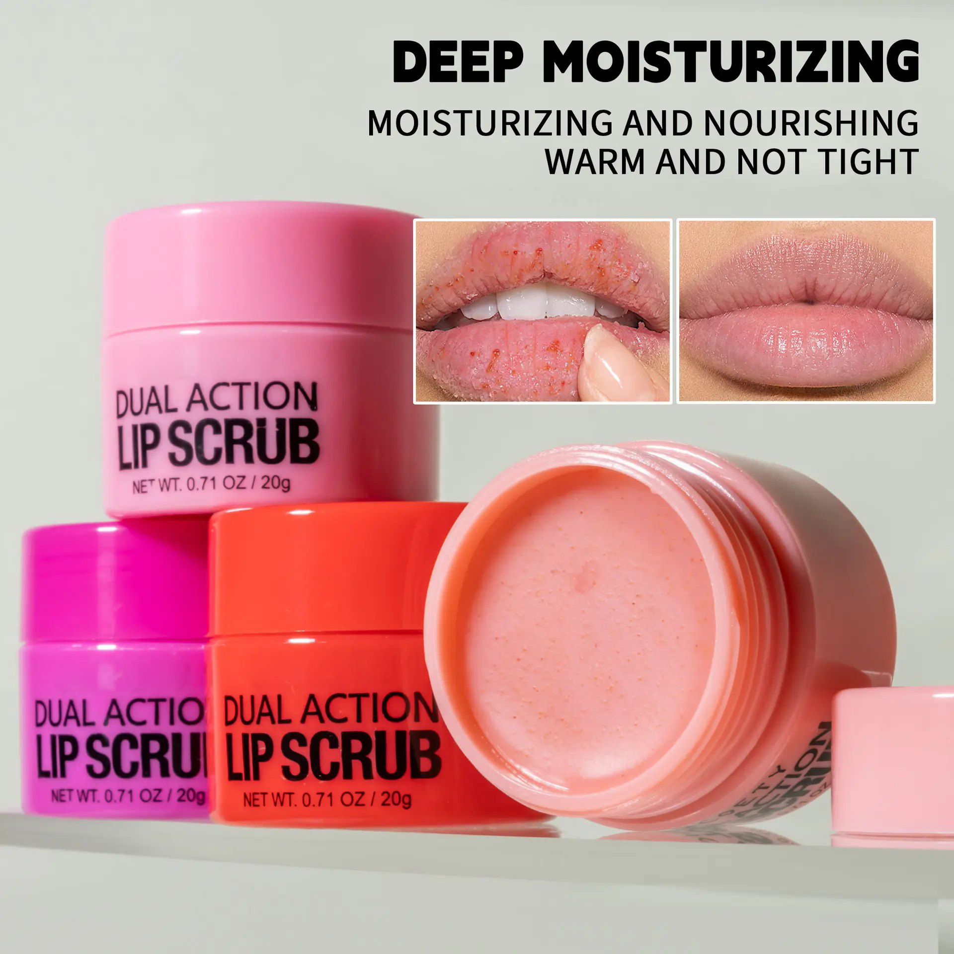 Wholesale High Quality Lip Scrub Cream Lip Balm for Repair Exfoliation Moisturizing Care for Daily Use
