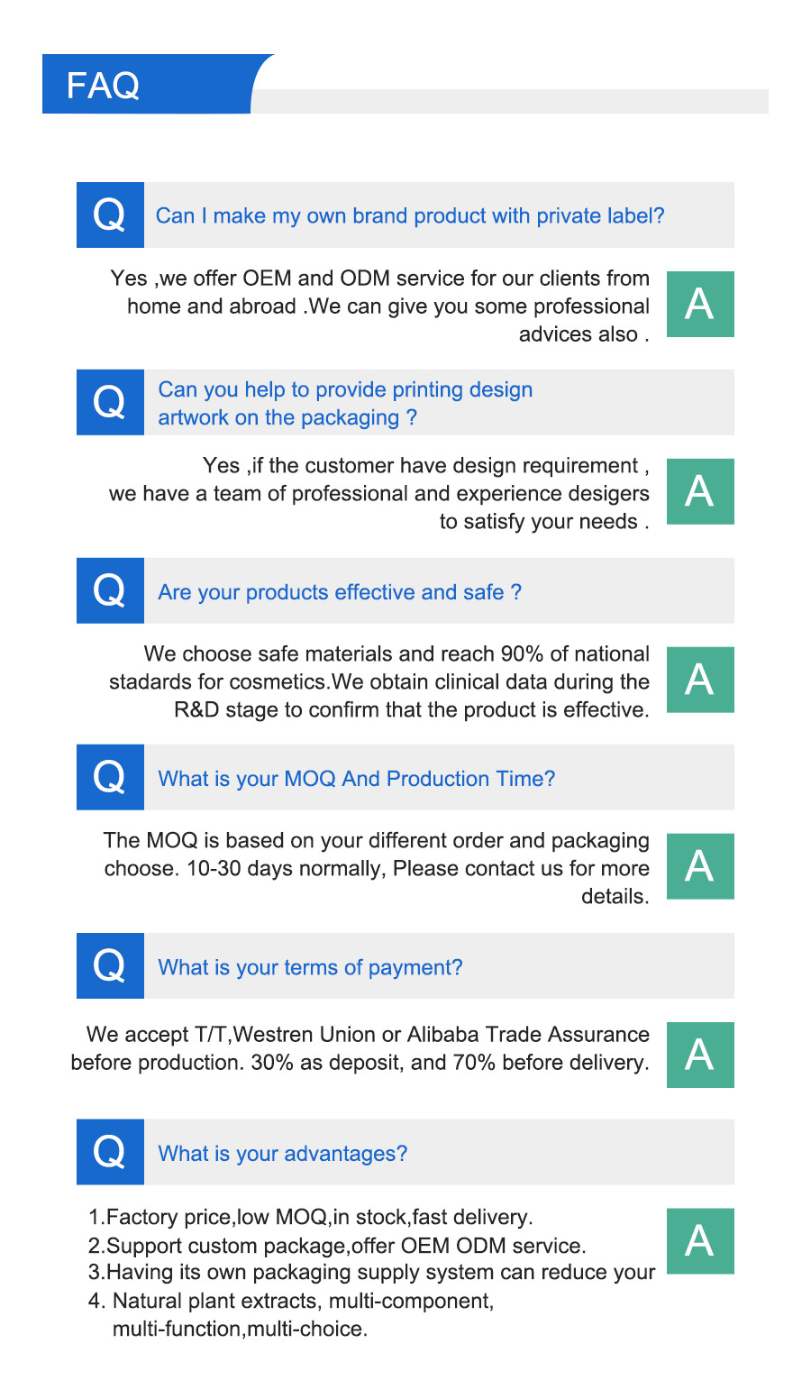 FAQ banner