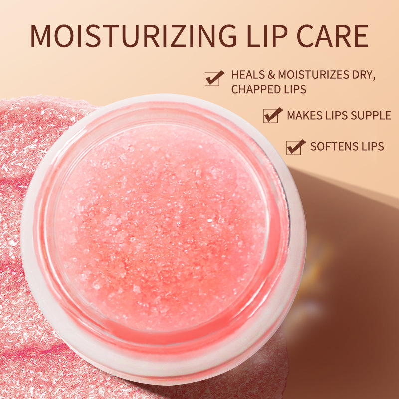 Cross-Border Logo-Free Lip Scrub Lip Exfoliating Paste-like Moisturizing Hydrating Balm Processing Customization