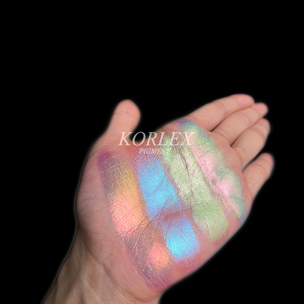 Candy Aurora Rainbow Duochrome Pigment Cosmetic Eyeshadow Loose Powder