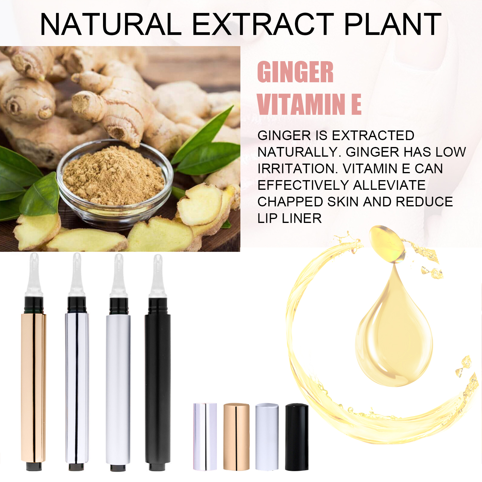 Vegan Lip Plumper Gloss Extreme Volume Flavored Lip Oil Private Label Instant Lip Plumper