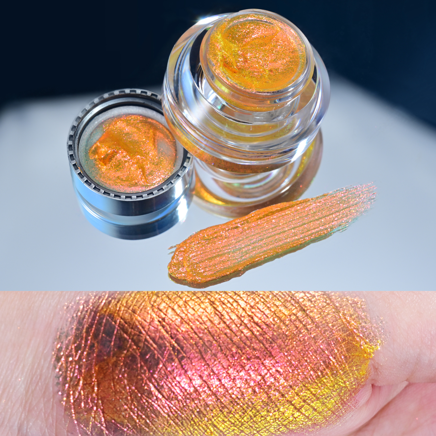 High Quality Gel Eyeshadow Eye Makeup Shimmer Glitter Waterproof Duochrome High Pigment Eyeshadow Cream