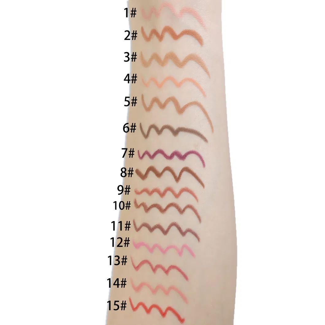 Wholesale Vegan Waterproof Gold Matte Lipliner Organic Creamy Lip Liner Supplier