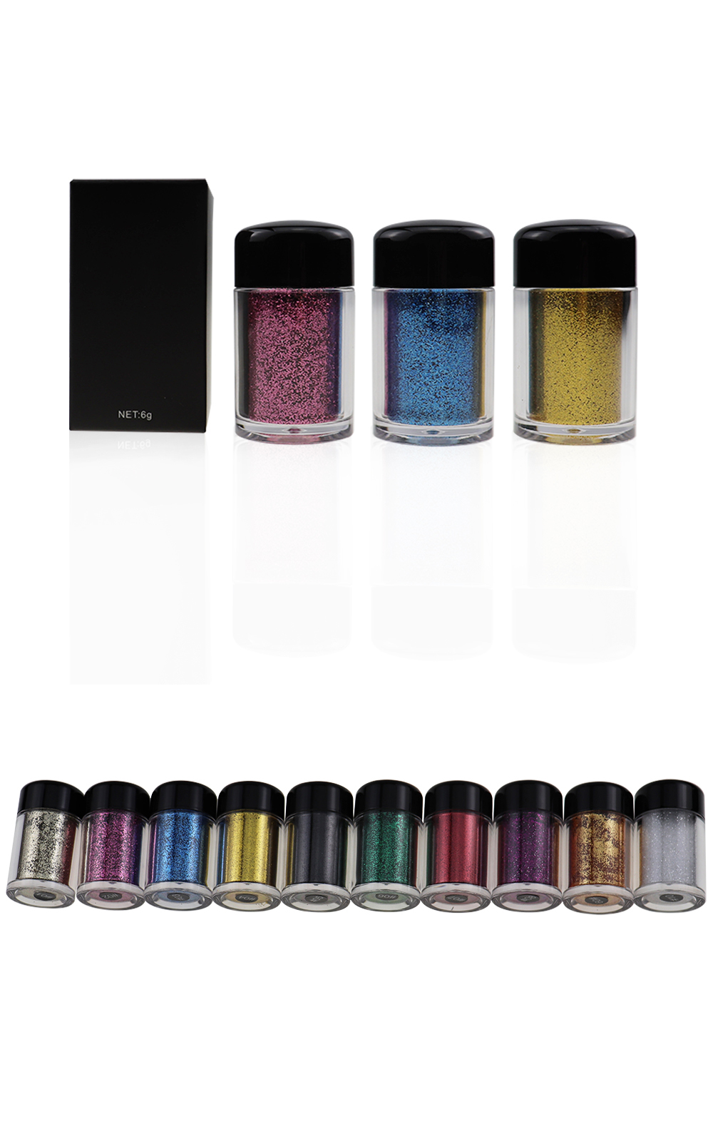 Glitter Eyeshadow Powder Display 1