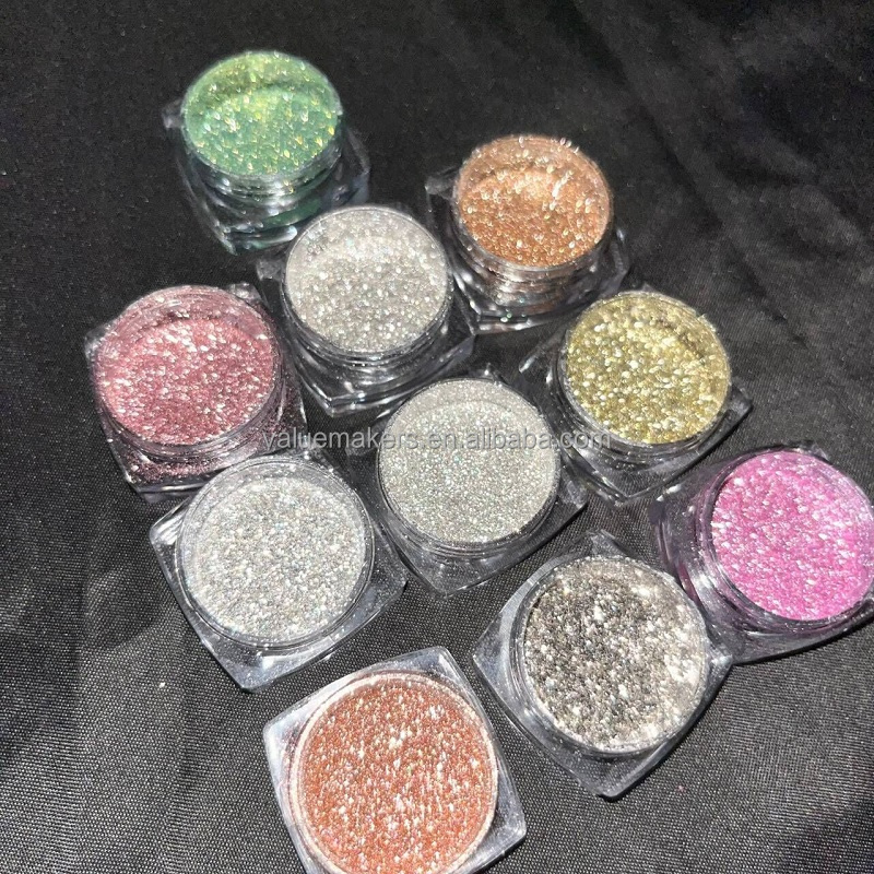 Eye Makeup High Quality Glitters Pigments Cosmetic Luxury Fine Glitter Diamond Metallic Sparkle Eyeshadow Loose Powder Pigment