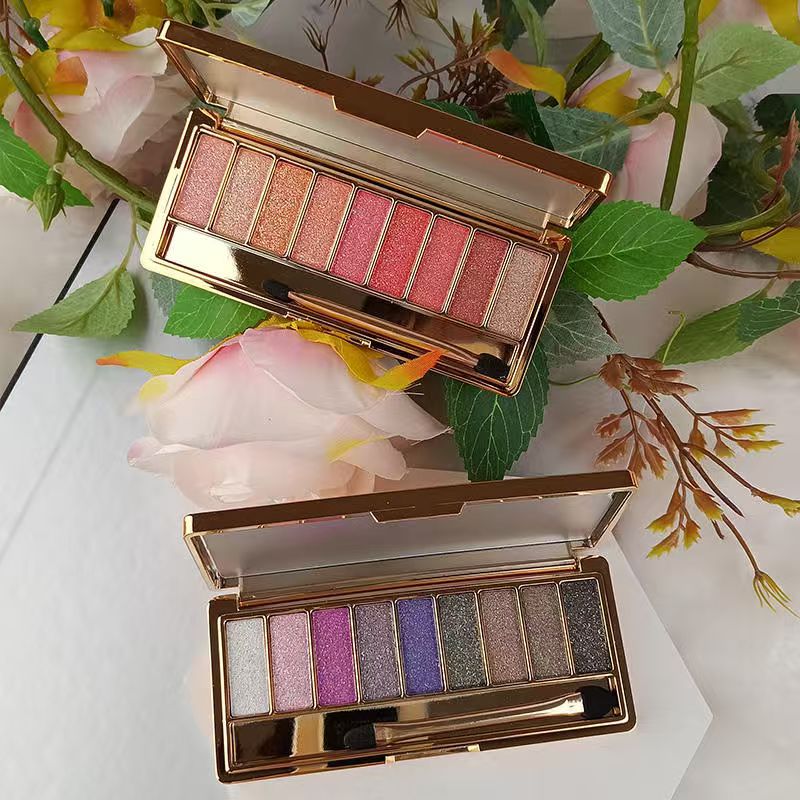OEM Custom Multi-Color Eyeshadow with Shimmer Finish Fine Flash Highlight Makeup Rouge Cream Powder Cosmetics From Factory