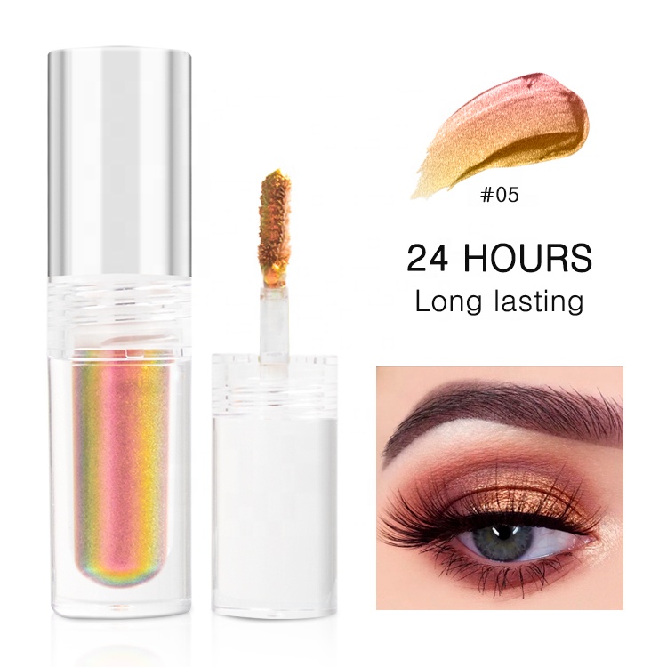Best Popular Private Label Chameleon Liquid Eyeshadow Stick Silver Makeup Liquid Eye Glitter Eyeshadow Looks With Glitter